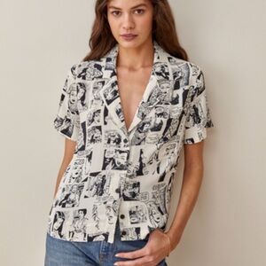 Reformation-Comic Print Women's Top
